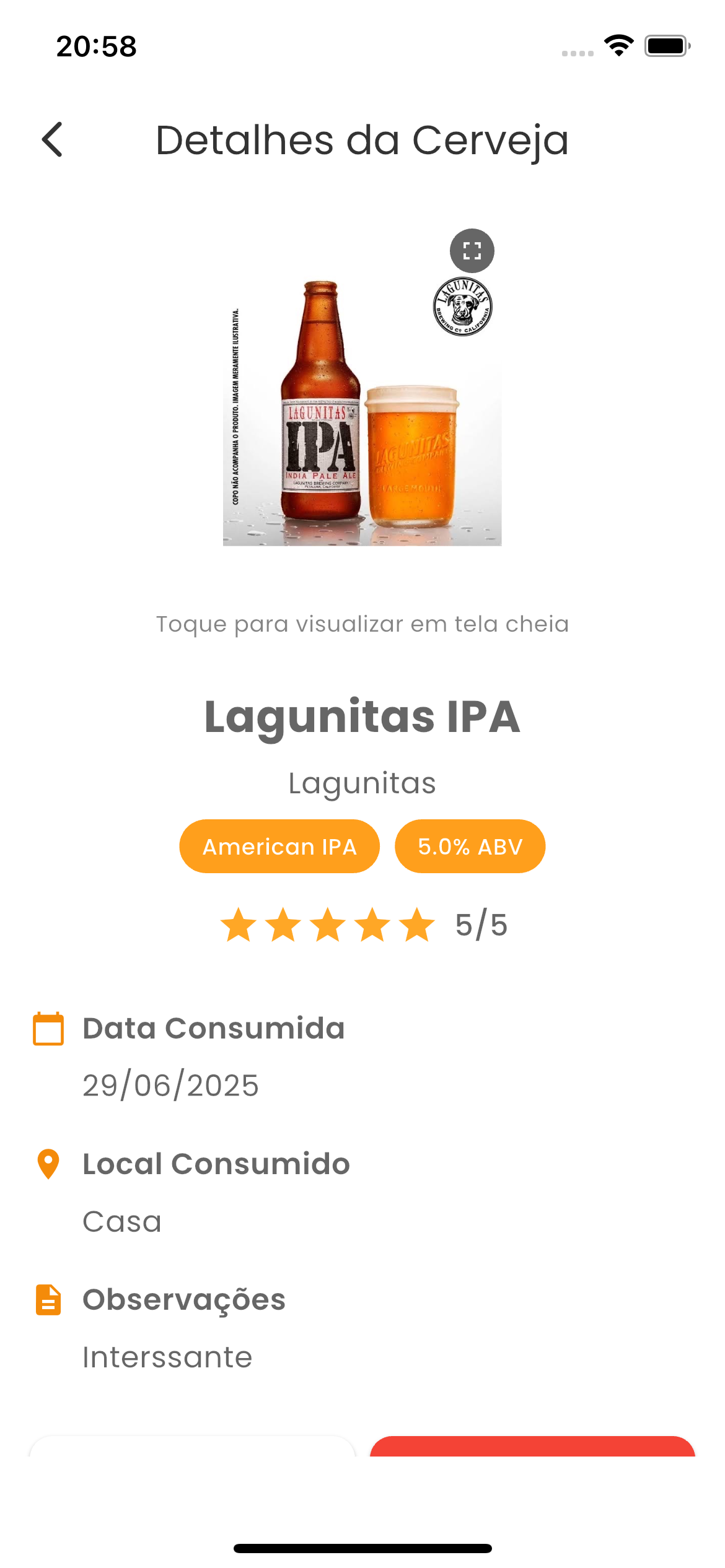 Detalhes da Cerveja